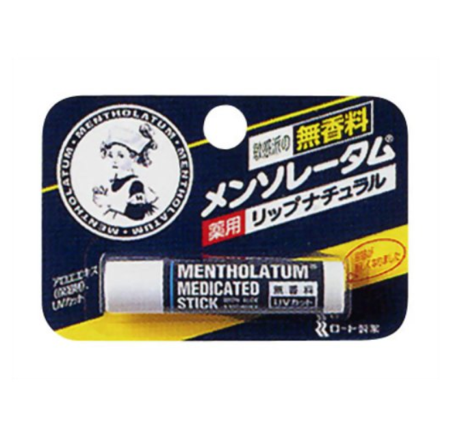 日本ROHTO曼秀雷敦敏感肌无香味润唇膏