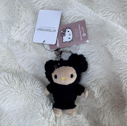 日本限定me% Hello Kitty 毛绒玩具钥匙扣-两款可选