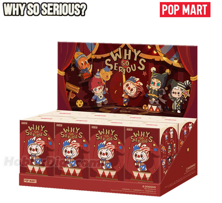 POP MART 万圣节WHY SO SERIOUS系列盲盒毛绒挂件