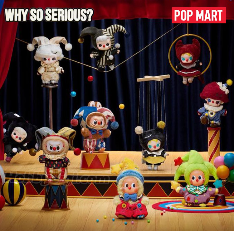 POP MART 万圣节WHY SO SERIOUS系列盲盒毛绒挂件