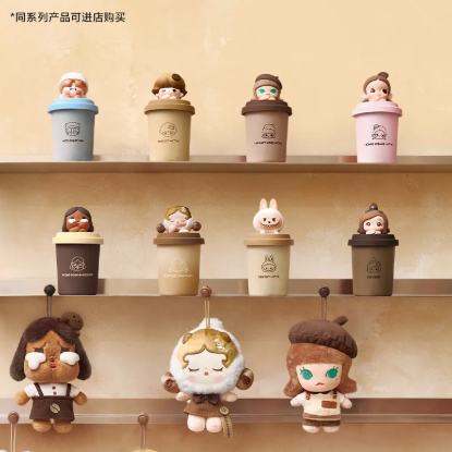 POP MART泡泡萌粒咖啡工厂系列蜡烛香氛盲盒