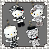 日本SANRIO 2025千鸟格HELLO KITTY挂件-（两款可选）