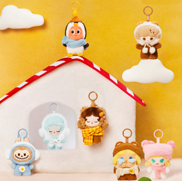 POP MART POP BEAN Fluffy & Cozy Series-Plush Pendant 盲盒/明盒