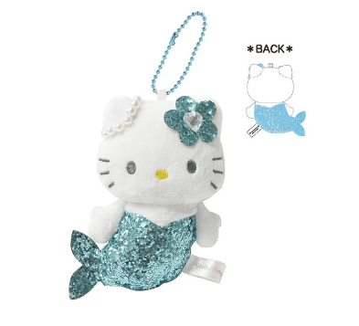 日本限定Nic X SANRIO hellokitty美人鱼系列爱心挂件-(两款可选）