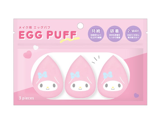 日本EGG PUFF my melody 可爱美妆蛋-3pcs