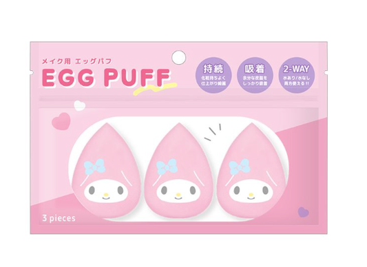 日本EGG PUFF my melody 可爱美妆蛋-3pcs