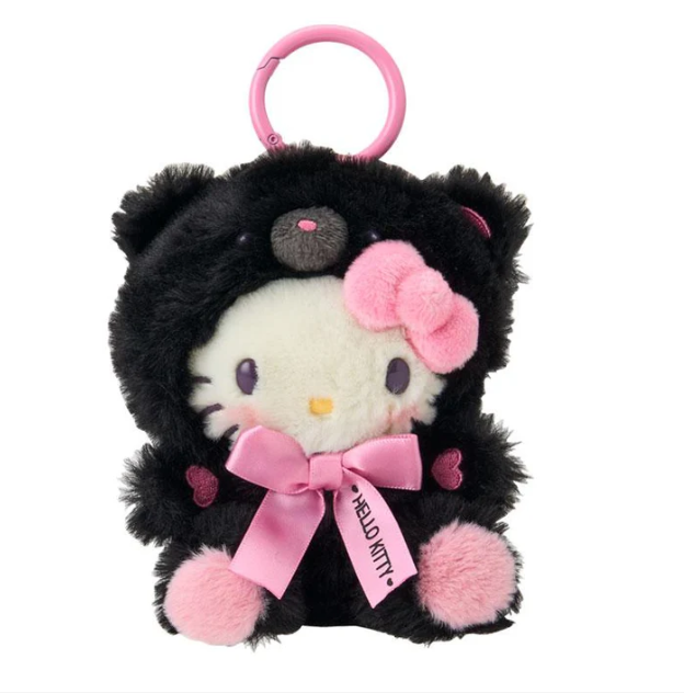 日本SANRIO 小黑熊系列HELLO KITTY毛绒挂件