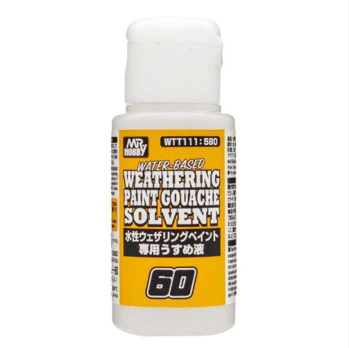 WATER BASED WEATHERING PAINT GOUACHE SOLVENT