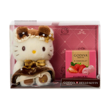 Hello Kitty Godiva 限定巧克力及吉祥物收纳盒（巧克力：白巧克力 Amaou 草莓口味）