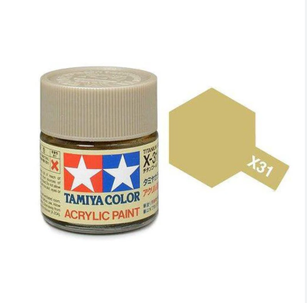 Tamiya Paint Mini X31 Titanium Gloss Gold 81531