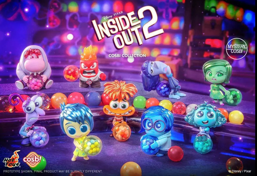 Hot Toys Cosbi 迪士尼inside out 2 头脑特工队2盲盒迷你人偶-第二弹睡衣