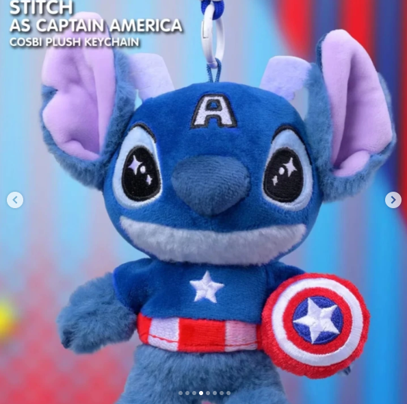 Stitch Cosbi Plush Keychain 漫威史迪奇毛绒挂件盲盒