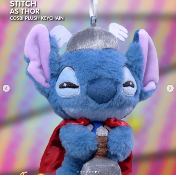 Stitch Cosbi Plush Keychain 漫威史迪奇毛绒挂件盲盒