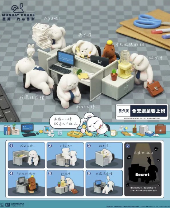 TOYS ALLIANCE - 星期一的布鲁斯第四弹-今天还是要上班盲盒