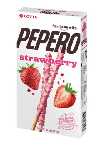 Lotte Pepero 巧克力棒-草莓味