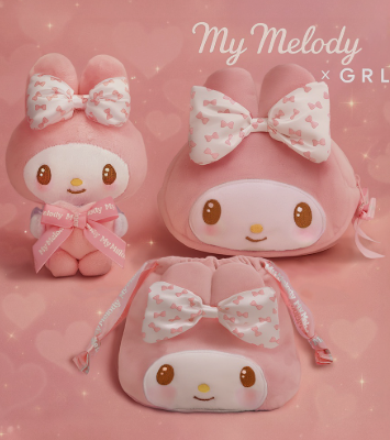 日本GRL X Sanrio my melody情人节限定联名挂件-（两款）