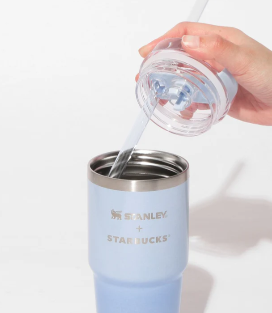 Starbucks Japan SAKURA 2026 3Way Stainless Tumbler STANLEY Shiny Airy Blue 414ml