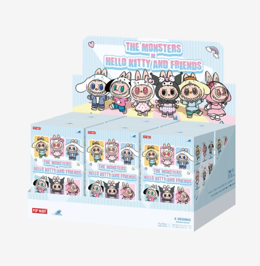 POP MART SANRIO X LABUBU搪胶毛绒挂件盲盒/明盒