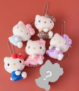 日本限定 SANRIO birthday bar x kitty 玩偶挂件盲盒