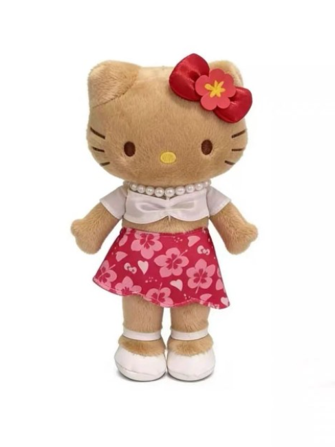 日本限定NIC棕脸豹纹款长腿HELLO KITTY挂件