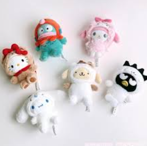 日本SANRIO 与挚友相伴系列毛绒挂件-多款可选
