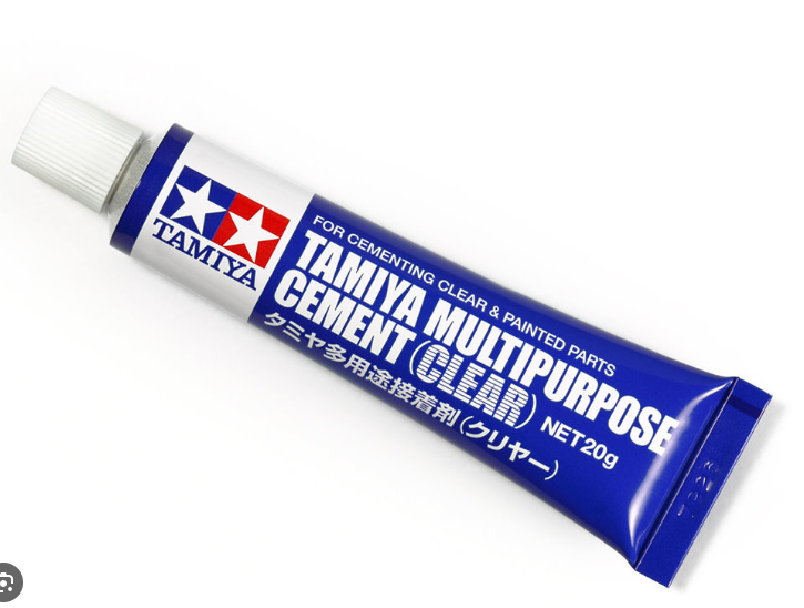 Tamiya Multipurpose Cement Clear (20g) For Cementing Clear & Painted Parts-87188