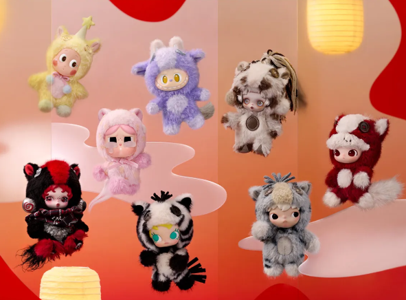 POP MART 马力全开毛绒挂件盲盒