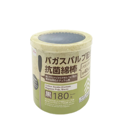 日本DAISO 大创抗菌黑色棉签-180根