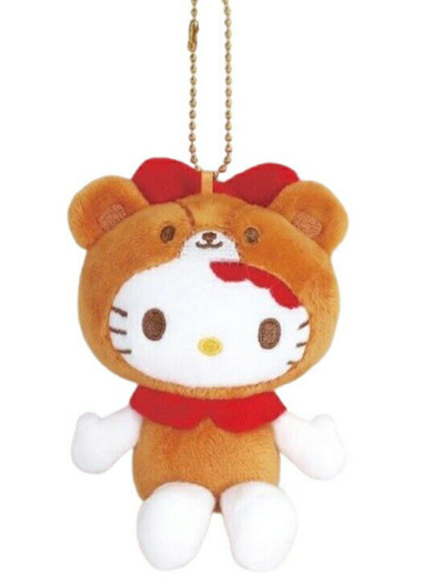 日本SANRIO 小熊外套HELLOKITTY挂件