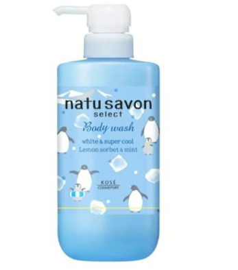 日本KOSE Softymo Naturie Savon Select 企鹅限定美白保湿清凉沐浴露