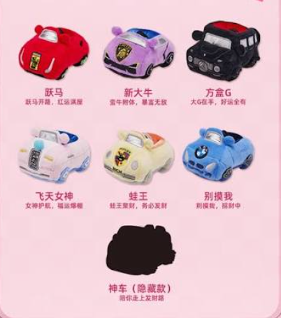 Fortune 福运座驾车钥匙系列毛绒挂件盲盒