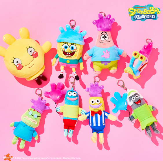 SpongeBob SquarePants Mascot Keyring: Glove World (Japan Limited)