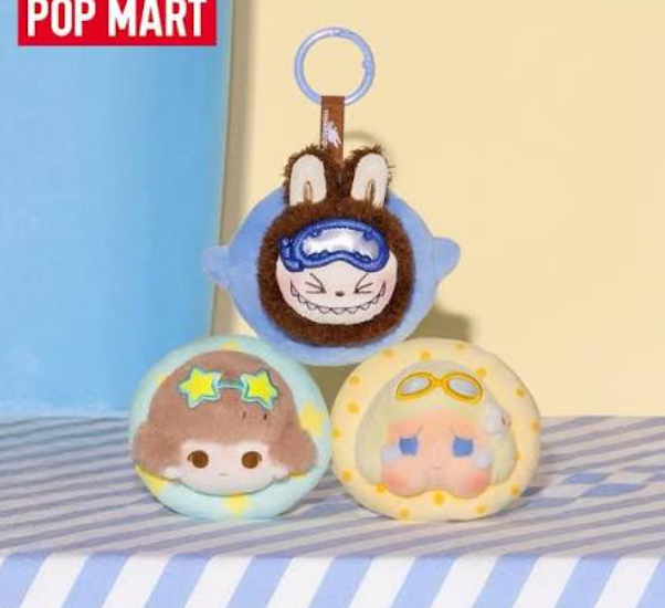 POP MART 海岛度假系列迷你毛绒盲盒挂件