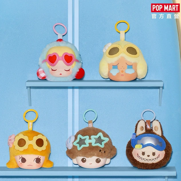 POP MART 海岛度假系列毛绒耳机包盲盒