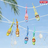POP MART 海岛度假系列装饰洞洞扣盲盒挂件