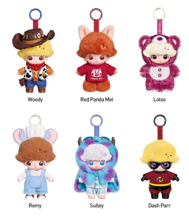 POP MART DIMOO WORLD x PLXAR系列毛绒挂件盲盒