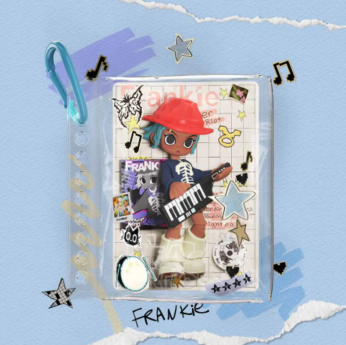 POP MART Peach Riot Carry the Music Series Block Pendant
