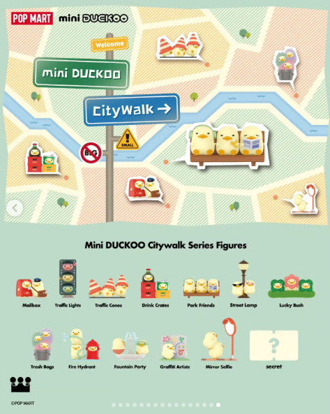 POP MART mini DUCKOO Citywalk系列盲盒