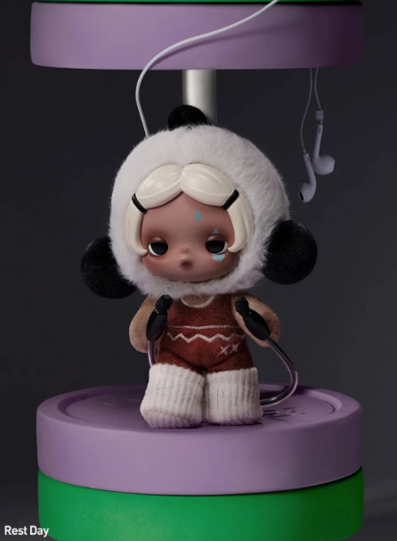 POP MART x θ Skullpanda Off Mode Series毛绒挂件盲盒