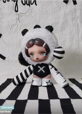 POP MART x θ Skullpanda Off Mode Series毛绒挂件盲盒