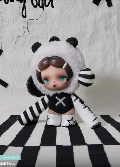 POP MART x θ Skullpanda Off Mode Series毛绒挂件盲盒