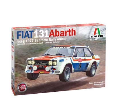 (PRE-ORDER COMING SOON) 1:24 FIAT 131 ABARTH 1977 San Remo Rally Winner