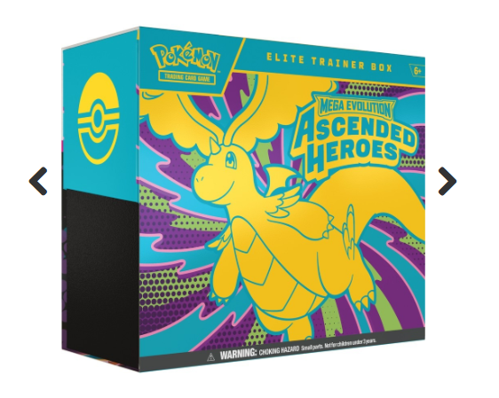 POKEMON  -  MEGA EVOLUTION-  ASCENDED HEROES - ELITE TRAINER BOX (ENGLISH)