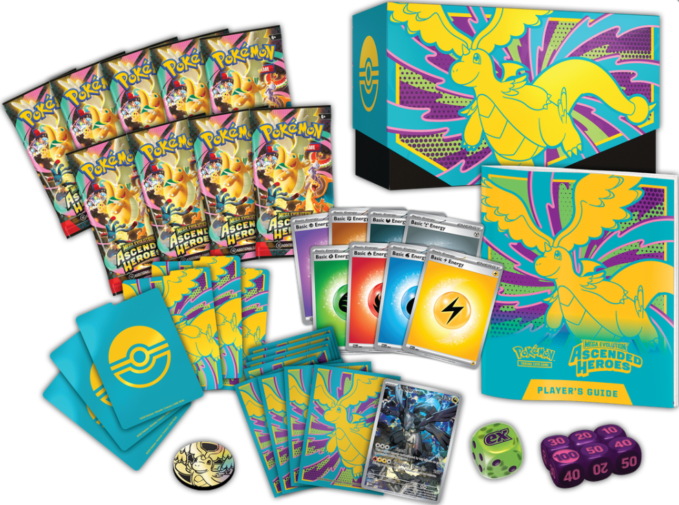 POKEMON  -  MEGA EVOLUTION-  ASCENDED HEROES - ELITE TRAINER BOX (ENGLISH)