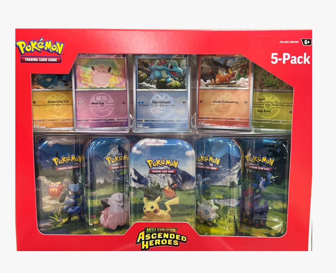 POKEMON-MEGA EVOLUTION ASCENDED HEROES 5 PACKS