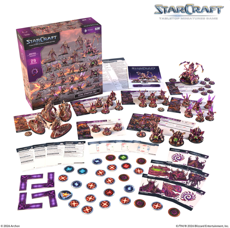 Archon Studio-StarCraft: Tabletop Miniatures Game - Zerg - Starter Set