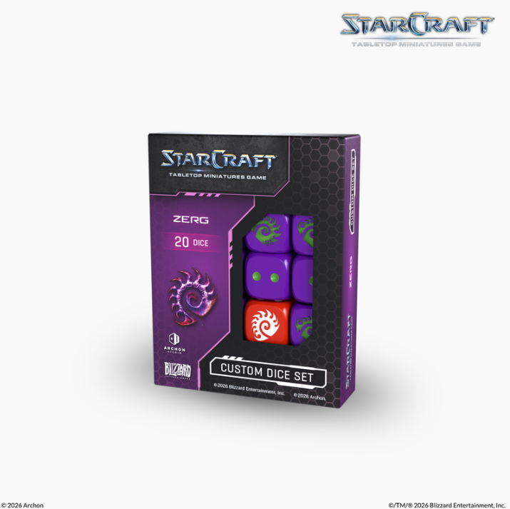 (PRE-ORDER 2027Q1) StarCraft: Tabletop Miniatures Game - Zerg - Custom Dice Set