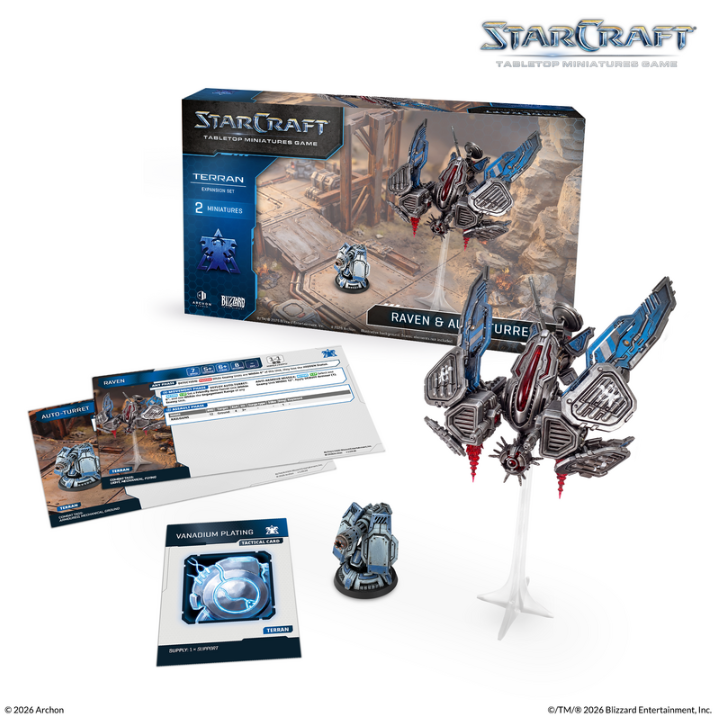 (PRE-ORDER 2027Q1) StarCraft: Tabletop Miniatures Game - Terran - Raven Expansion Set