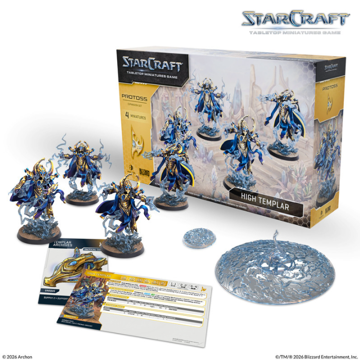 (PRE-ORDER2027Q1) StarCraft: Tabletop Miniatures Game - Protoss - High Templar Expansion Set