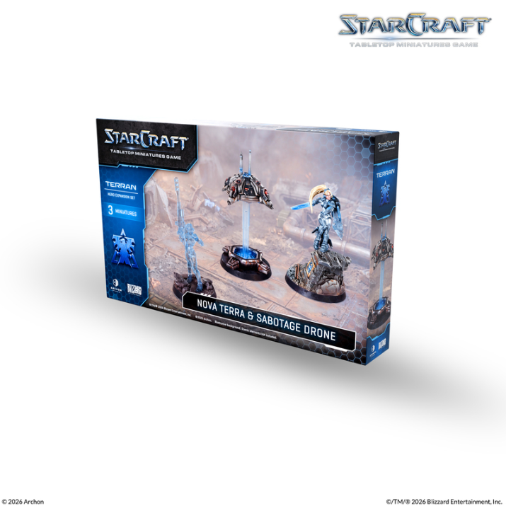 (PRE-ORDER 2027Q1) StarCraft: Tabletop Miniatures Game - Terran - Nova Terra Hero Expansion Set